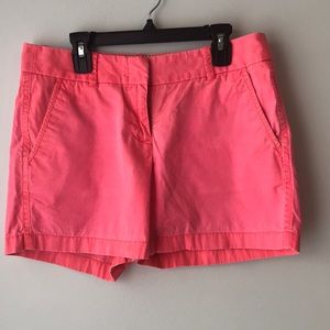 J Crew Neon Pink Chino Shorts